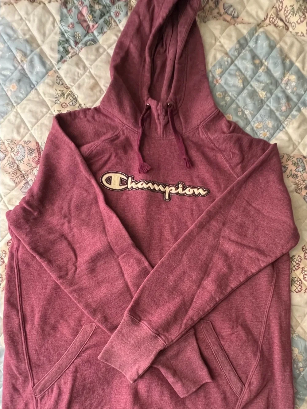 Champion Maroon Hoodie Sweatshirt